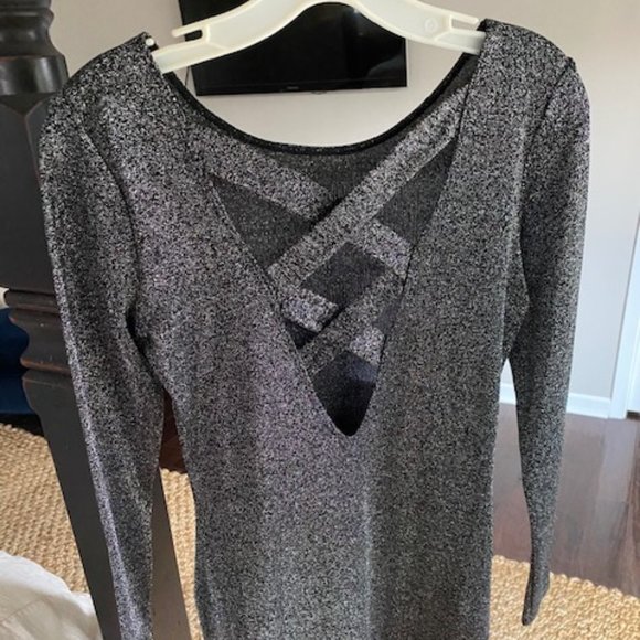 Sparkly Grey H&M Bodycon Dress - Picture 4 of 4